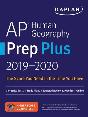 cover image of AP Human Geography Prep Plus 2019-2020